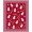 Red, Pattern 1, variant on ODIKA 4'x6' Machine Washable Non-Slip Area Rug, Jolly Snowman Baking Spice Entrance Yuletide Confection Design High Traffic Rug, Red, 631045