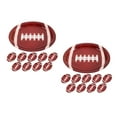 thumbnail image 3 of Worgeous 50 Pcs Football Oval Paper Plate Sport Rugby Platters Boy Birthday Theme Party Dish Tray For Bbq Gathering Picnic Carnival Dinner Party Tableware, 3 of 8