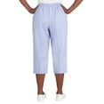 Alfred Dunner Womens Petite Textured Capri