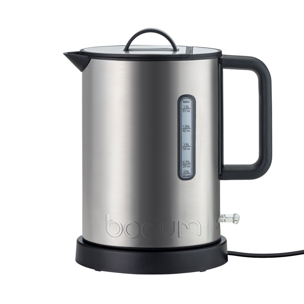 Bodum Ibis Stainless Steel Electric Water Kettle, 51 Ounce, Matte