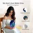 thumbnail image 3 of Sparrow Funeral Urn For Human Ashes Adult Female, 1 Large & 4 Keepsake Small Cremation Urns For Human Ashes, Blue Urns For Adult Man And Women, Pink Mini Urn For Mother And Father, 10&3 Inch, 3 of 7