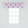 thumbnail image 2 of Ambesonne Botanical Valance Pack of 2, Lilac Orchid Illustration, 54"X12", Pale Mauve Fuchsia, 2 of 3