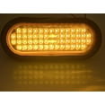thumbnail image 4 of 6" Inch Oval 56 LED Mid Turn Mid Ship Turn Signal Tail Trailer Light Rubber Grommet and 3-Wire Trailer Plug - Qty 2. DOT/SAE Approved and Marked, Waterproof, High Intensity LED's, 4 of 5
