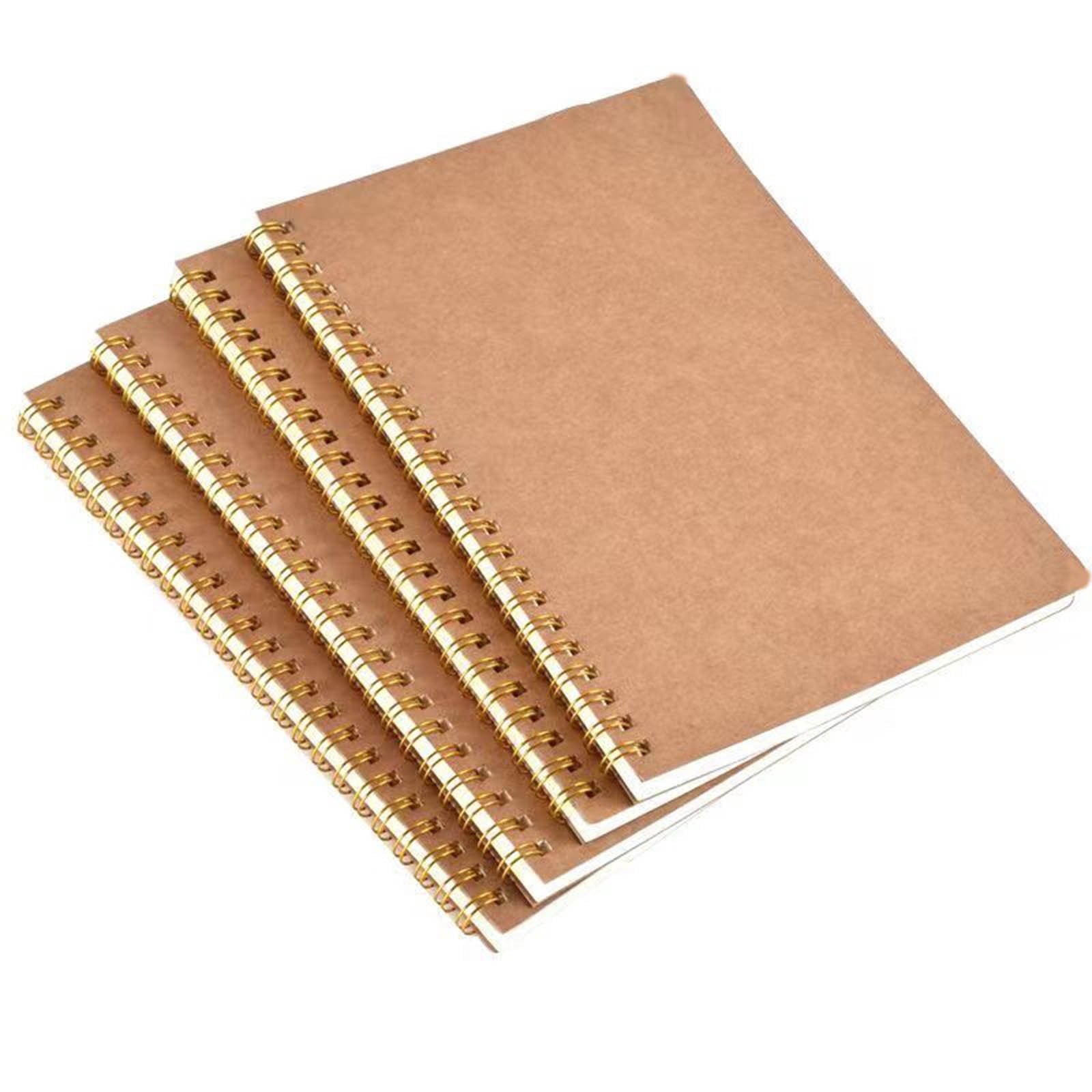 HBBKVI 4 Pack Notebook, A5 Notebook-a Double-coil Notebook for -is A Simply Side-flip Notebook