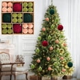thumbnail image 3 of 44 Pcs Velvet Christmas Balls Flocked Christmas Tree Ornaments Plastic Balls Xmas Decorative Hanging Ornaments Christmas Tree Decoration, 3 of 7