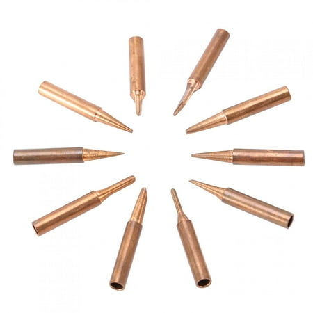 

10pcs 42mm Length Soldering Tip -free Solder Iron Tip Soldering Stations For Lower Temperature Soldering