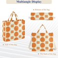 thumbnail image 6 of FORMRS Womens Corduroy Tote Bag Crossbody Shoulder Handbag with Pocket, Orange Geometric Pattern, 6 of 7