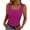 Hot Pink, variant on Blouses for Women Dressy Casual Ribbed Texture Cropped Tank Top Solid Color Sleeveless Cami for Everyday Wear Beige L