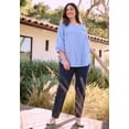 thumbnail image 2 of Catherines Women's Plus Size Georgette Buttonfront Tie Sleeve Cafe Blouse, 2 of 6