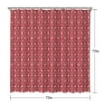 thumbnail image 5 of Red Christmas Knitted Pattern Shower Curtain 72"x72" ,Bathroom Decorative Shower Curtains Set with 12 Hooks,Modern Waterproof Washable Shower Curtain, 5 of 6