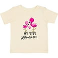 thumbnail image 3 of Inktastic My Titi Loves Me with Two Flamingos Boys or Girls Baby T-Shirt, 3 of 5