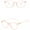 Pink, variant on Decorative Glasses Unisex Classic Square Clear Lens Glasses Fashion Non Prescription Eyewear for Men Women Daily Use