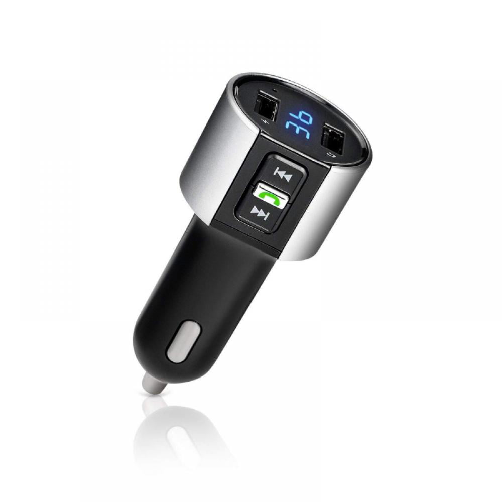 Wireless Bluetooth Handsfree Car Kit FM Transmitter MP3 Player Dual USB Charger 