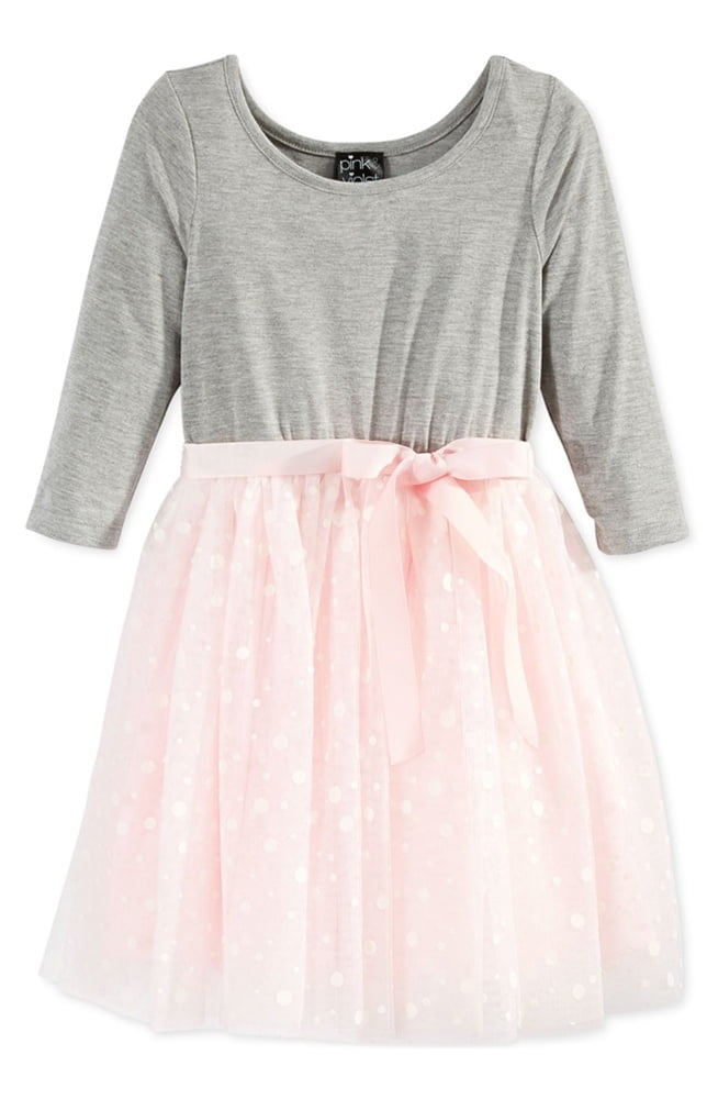 pink and violet dresses