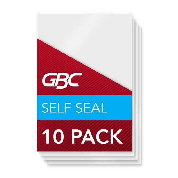 GBC Self Sealing Laminating Pouches, Wallet Size, 8 Mil, 10 Pack