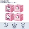 thumbnail image 7 of Hello Kitty Kids' Toy Storage Cubes, 4-Pack, 10" x 10", 7 of 7