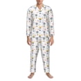 thumbnail image 3 of Balery Hot Air Balloon Pijama para Hombre de Dos Piezas con Manga Larga, Conjunto de Dormir y Descanso Suave con Bolsillos-XX-Large, 3 of 7