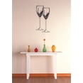 thumbnail image 1 of Vinyl Wall Decal Sticker : Two Wine Glasses Image Quote Bedroom Bathroom Living Room Picture Art Peel & Stick Mural Size: 20 Inches X 40 Inches -, 1 of 2