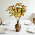 thumbnail image 4 of Butterfly Bouquet Silk Flowers - Yellow Fabric Floral Arrangement, Sunlight-resistant Decor for Indoor Window Displays and Outdoor Garden Party Decorations, Topliu, 4 of 8