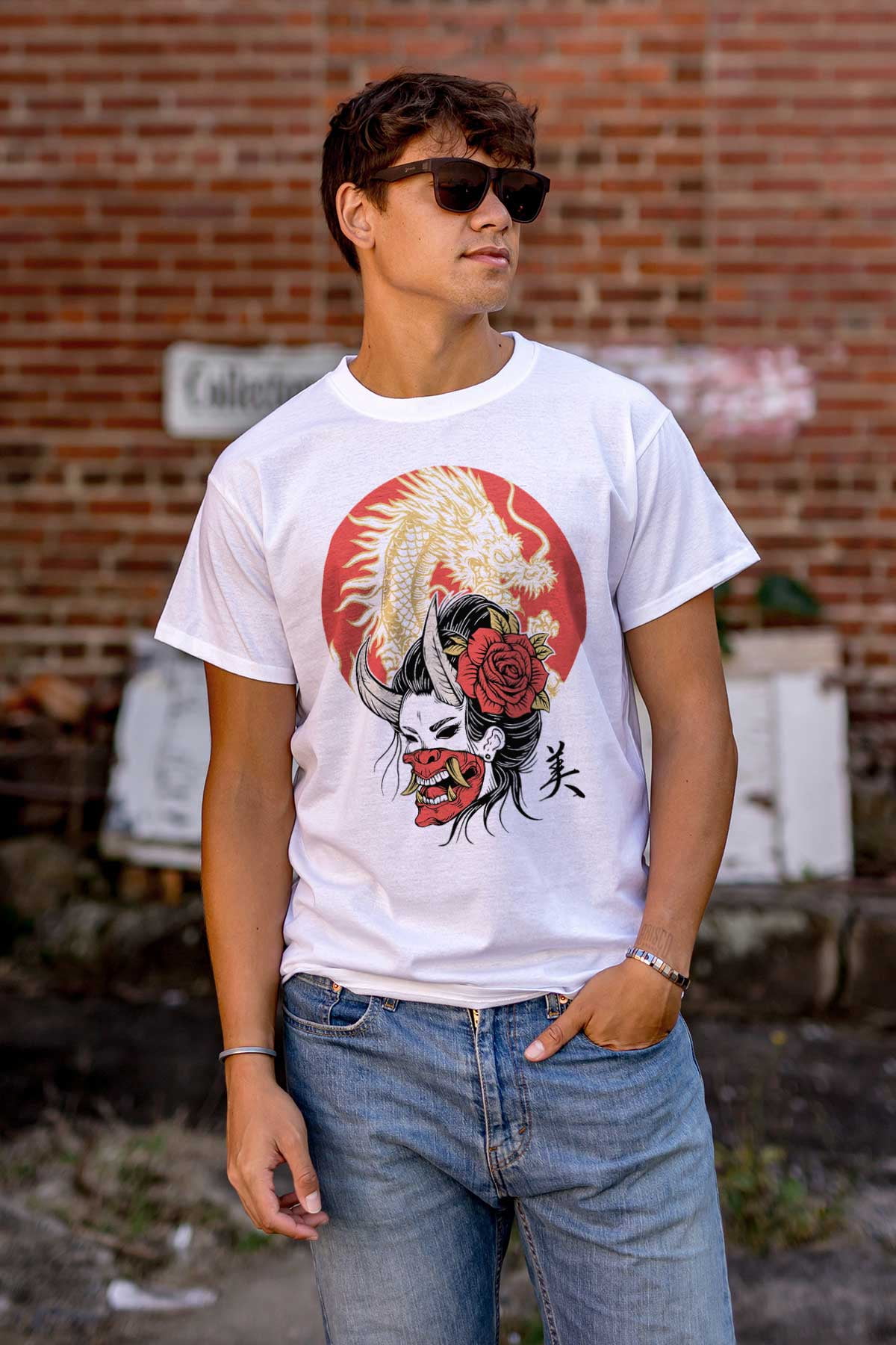 Urban Backwoods Mask Vintage Logo Heren T-Shirt Blauw Maat M Urban Backwoods Mask Vintage Logo Heren T-Shirt Blauw Maat M