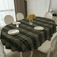 thumbnail image 3 of Oval Tablecloth, Waterproof Oval Plaid Table Cloth 60x84 Inch Machine Washable Fabric Table Cover for Kithchen Dining Decor, 3 of 6