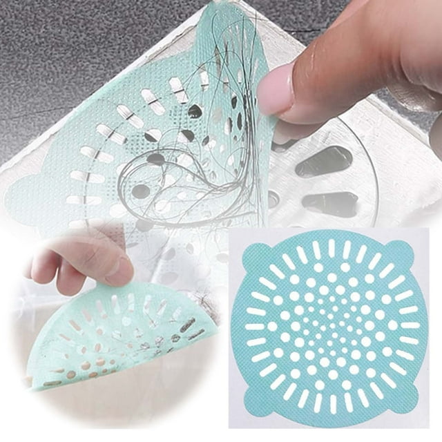 Boreal Craft Disposable Drain Stickers 2024 Upgraded Version Disposable Self Floor Drain Stickers Shower Drain Catcher Grid Stickers For Shower Kitchen Bathroom Bathtub Bathroom Storage Organizer