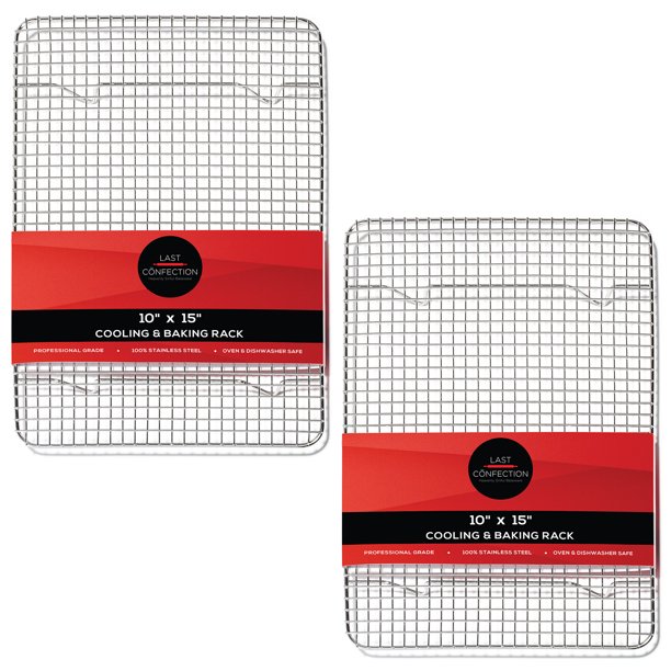 (Set of 2) Last Confection Stainless Steel 10" x 15" Baking & Cooling