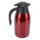 thumbnail image 2 of Olla de vacío para té, tapa a prueba de fugas de acero inoxidable 304, capacidad de 2 litros, mango portátil, fácil limpieza, dispensador de vacío aislado para café, rojo vino, 2 of 10