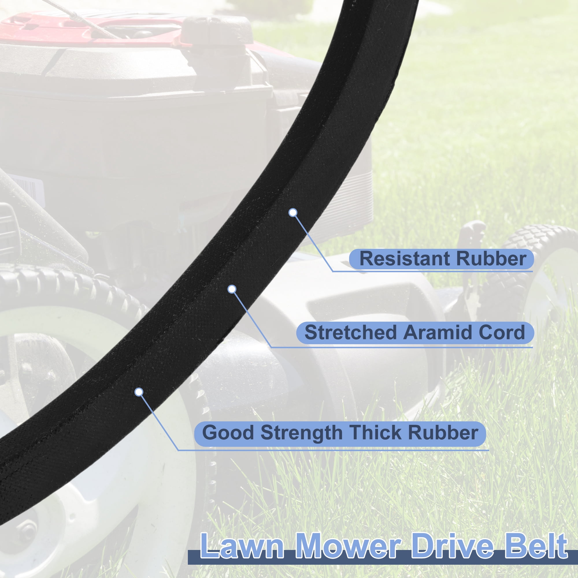 Unique Bargains M169486 Lawn Mower Deck Belt for John Deere X300 X500 Series with 54" Deck