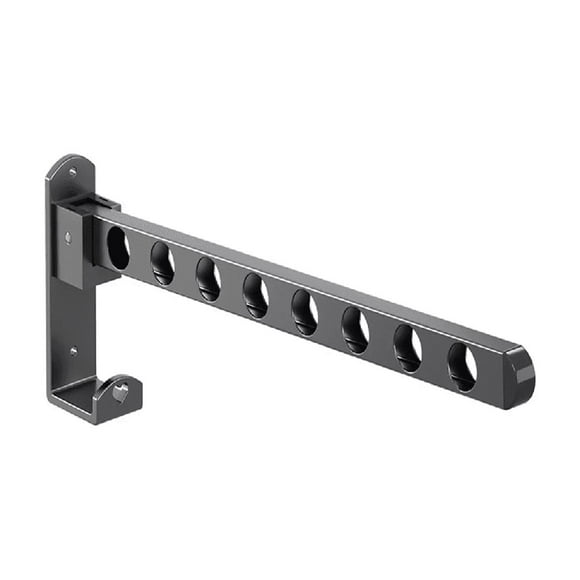 Tendedero Plegable Para Colgar Ropa 2 Perchas Y Ganchos NEGRO