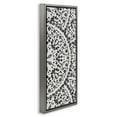 thumbnail image 3 of Stupell Industries Boho Fractal Pattern Study Abstract Painting Gray Floater Framed Canvas Art Print Wall Art, 15 x 31, 3 of 9