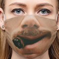 thumbnail image 4 of Máscaras de Cosplay para adultos, a prueba de polvo, reutilizables, lavables, protección facial con barba Sm, para adultos, mujeres, hombres, Halloween, Navidad, máscara Unisex divertida, 4 of 4