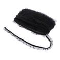 thumbnail image 3 of Abbracc 50 Yards Elastic Ruffle Lace Stretch Pleated Edge Ribbon 15mm Black, 3 of 6
