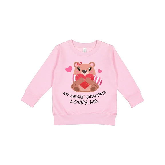 Inktastic My Great Grandma Loves Me Bear and Hearts Toddler Sweatshirt
