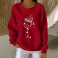 thumbnail image 2 of RXMEKW Chandail pour Femmes à Manches Longues à Col Rond, Blouse Décontractée en Polyester avec Imprimé de Noël pour Fêtes des Fêtes et Usage Quotidien, 2 of 4