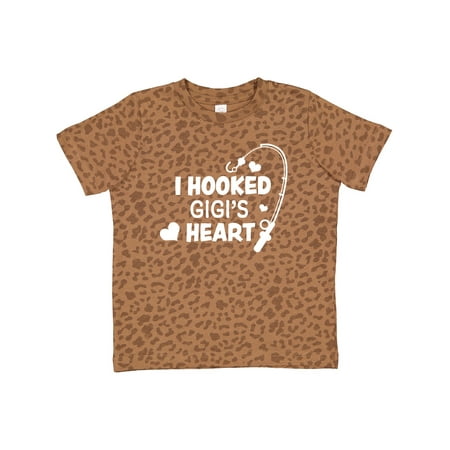 

Inktastic I Hooked Gigi s Heart with Fishing Rod Gift Toddler Boy or Toddler Girl T-Shirt