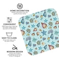 thumbnail image 3 of Honeii Sea Shells 2 print Leather Coaster Set of 4, ideal for safeguarding your furniture from drinks spills and effortless cleanup-Square, 3 of 6