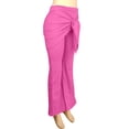 thumbnail image 4 of Women's Wrap Skirted Flared Leggings Stretchy High Waisted Bell Bottoms Running Yoga Lounge Pants, 4 of 8