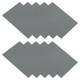 thumbnail image 1 of Parche de reparación de chaqueta de plumas 6" x 8", paquete de 10 parches autoadhesivos de tela de nailon para tienda de campaña y ropa, gris oscuro, 1 of 7