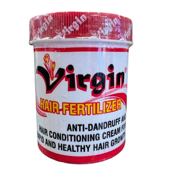 Virgin Hair Fertilizer for Rapid Growth, Anti-Dandruff Cream, 8 oz (Improved and effective Hair Growth)