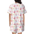thumbnail image 3 of Picia Cute Pig Pajamas Sets for Women Soft Short-Sleeved Pjs with Lounge Shorts Two Piece Sleepwear-4X-Large, 3 of 9