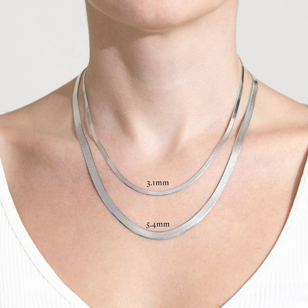 アクセサリー TOMWOOD Herringbone Chain silver Italian Sterling Silver Herringbone Chain Necklace