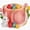Clear Pink, variant on 100PCS Clear Gold Plastic Bowls - 12 oz Clear Disposable Salad Bowls - Heavy Duty Disposable Soup Bowl - Fancy Plastic Ice Cream Bowl for Weddings, Parties, Dinners, Picnics,