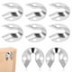 thumbnail image 1 of Kit de 8 ganchos de hierro para colgar marcos de fotos con forma de ojo de cerradura. Soporte metálico resistente para colgar marcos de fotos, espejos y obras de arte en la pared., 1 of 8