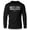 Silver On Black, variant on GYMISH Rest At The End Lightweight Long Sleeve Hooded T-Shirt for Men – Motivational Gym Hoodie, Athletic Workout Shirt for Fitness & Training