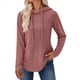 thumbnail image 3 of Sudaderas con Capucha para Mujer, Sudaderas de Gran Tamaño, Camisetas de Larga, Suéteres, Suéteres de Otoño, Tops. Rosa XXL, 3 of 6