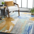 thumbnail image 2 of SAFAVIEH Skyler Sybella Abstract Area Rug, Gold/Blue Green, 5'5" x 7'7", 2 of 8