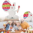 thumbnail image 2 of Desk Decor Easter Wooden Decorations Signs Happy Easter Bunny Wood Table Letters Tabletop Ornament Table Centerpiece for Easter Tray Home Decors Desktop Ornament Desk Decor Figurine Easter Desk Decor, 2 of 9