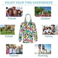 thumbnail image 5 of Pofeuu Watercolor Flowers Print Kids Pullover Hoodies Warm Thick Hooded Sweatshirt with Packet for Boys Girls-X-Large, 5 of 6