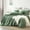 Green, variant on Green Duvet Cover Twin Size 100% Washed Cotton Solid Color Bedding Set 2Pcs Simple Modern Soft Lightweight Breathable Comforter Cover